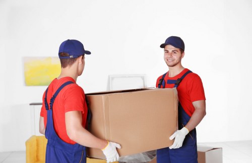 Organized commercial storage space for stock and equipment